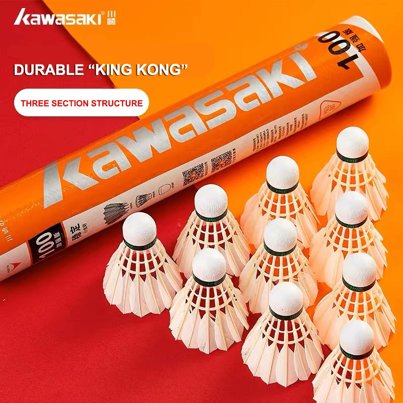 Badminton Bwf - Kawasaki King Kong 100/500 Tüy Raketle