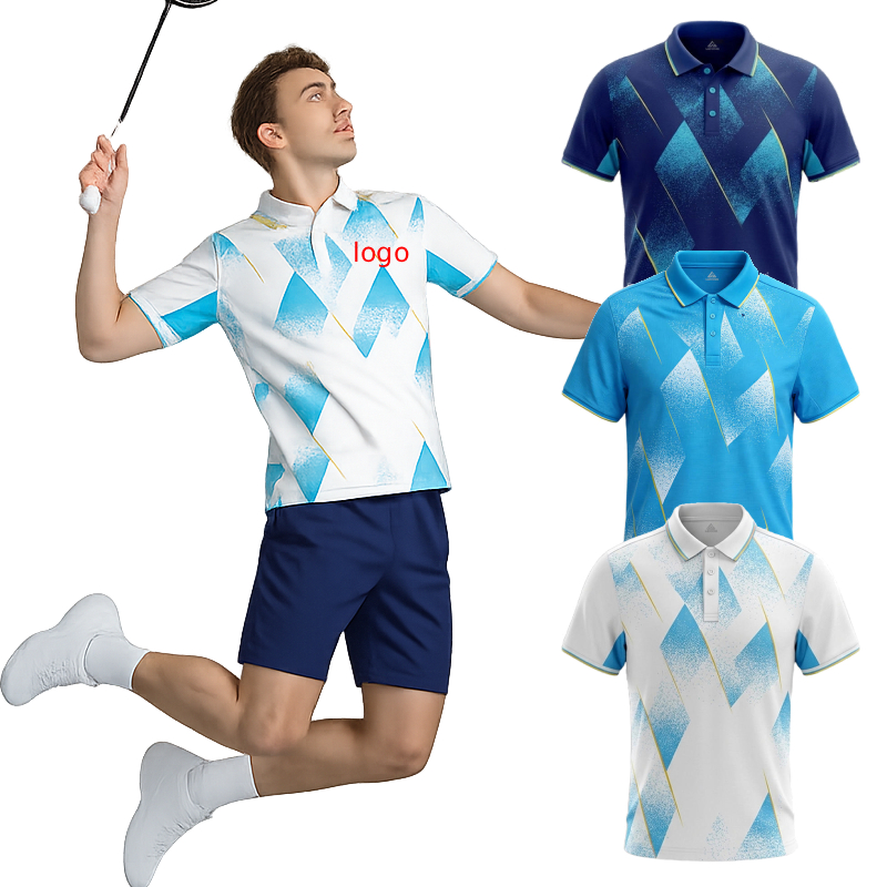 Badminton Jersey - Erkek Badminton Polo Gömlek Özel Logo
