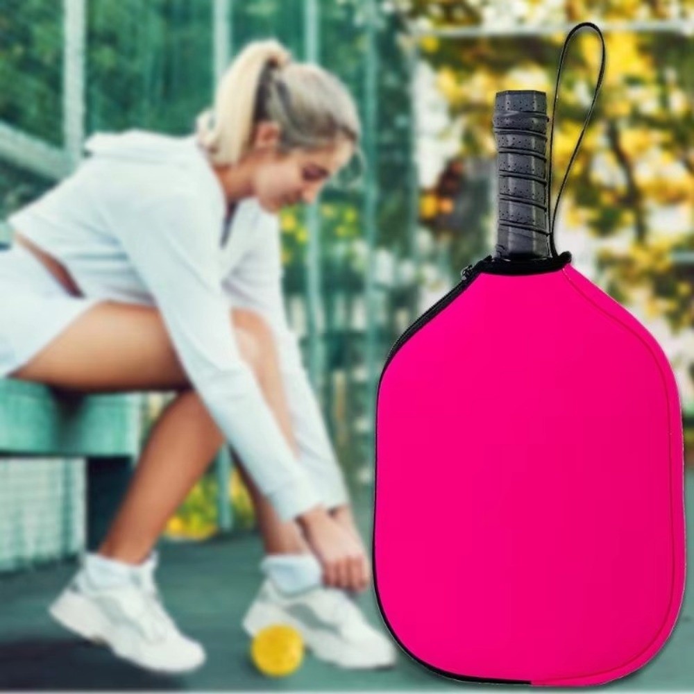 Racket Cover Bag - Neopren Malzemeden Üretilmiş Fermuarlı Pickleball Raketi